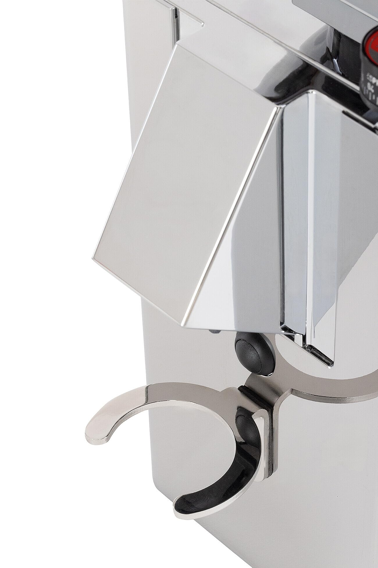 La Pavoni New Kube Mill, Macinacaffè LPGKBS02EU, Tramoggia da 150 g e Macine Piatte da 50 mm, Manopola Easy Setting, Sistema Anti-Vibrazione, 310 W, Cromo Lucido