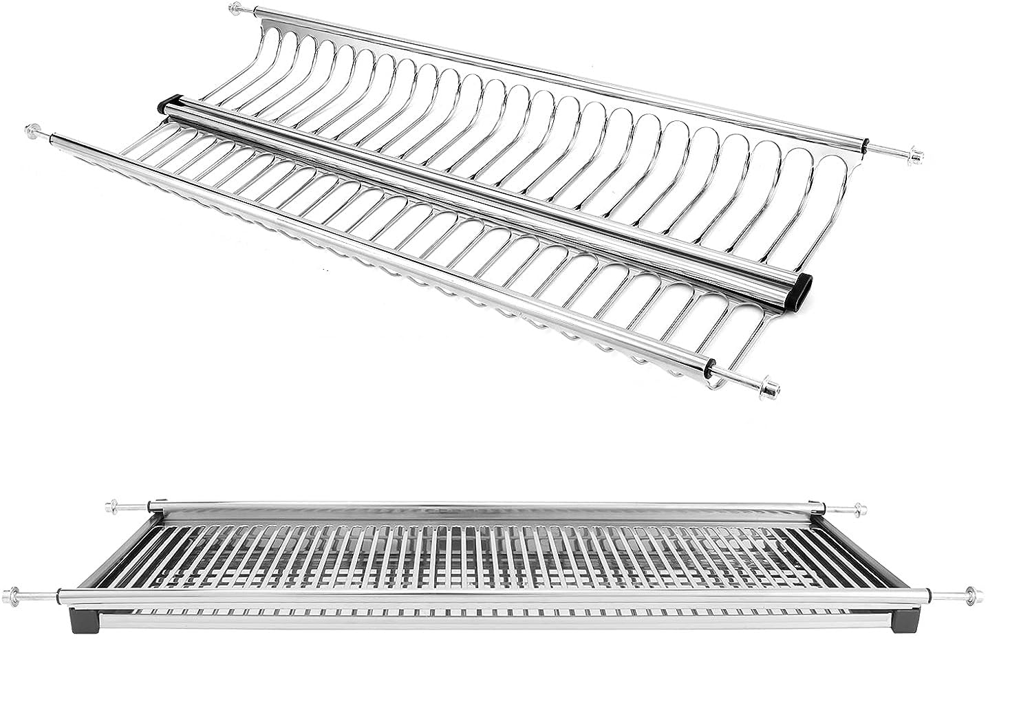 Scolapiatti Acciaio Inox 18/10 AISI 304 Attacco A Molle (da 86 per pensili da 90 cm)