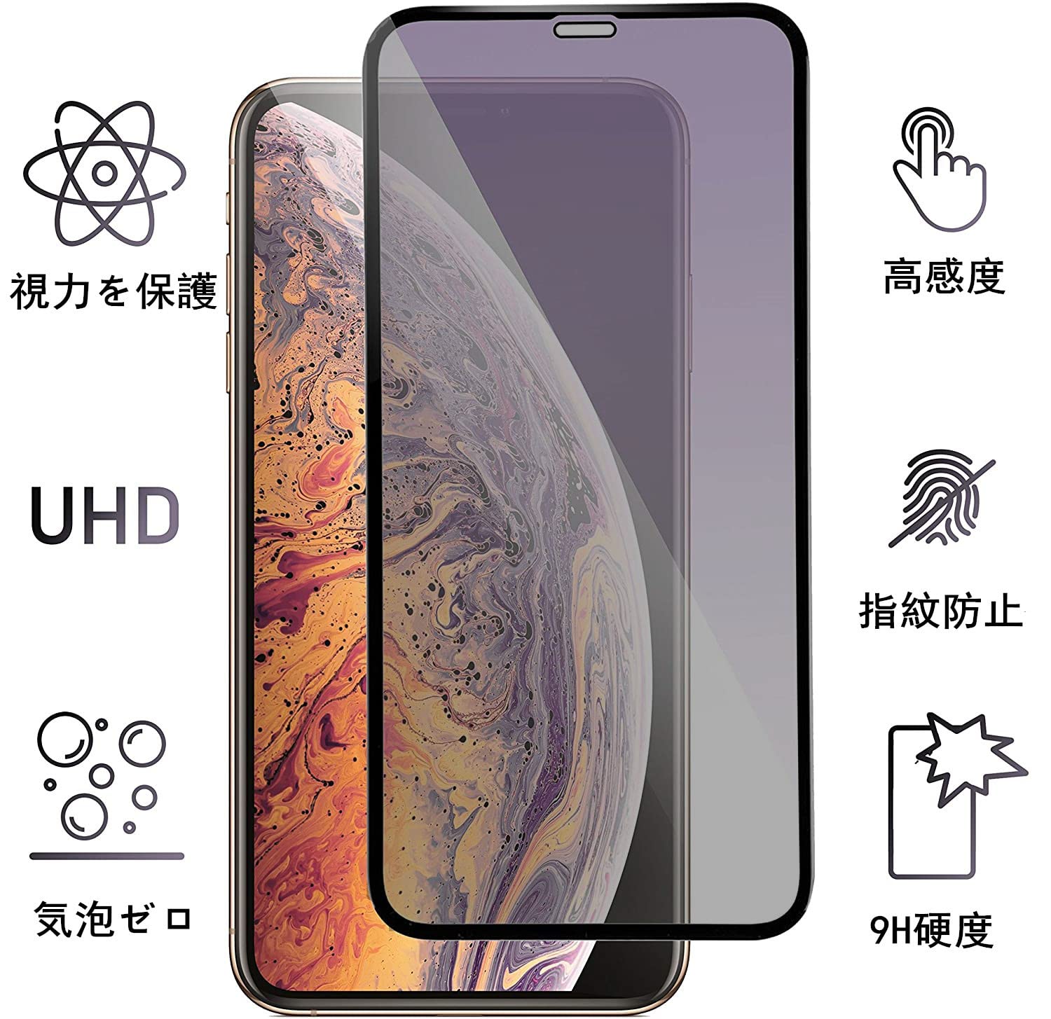 Amazon | 【ブルーライトカット＆覗き見防止】LXBESOS for iPhone 12