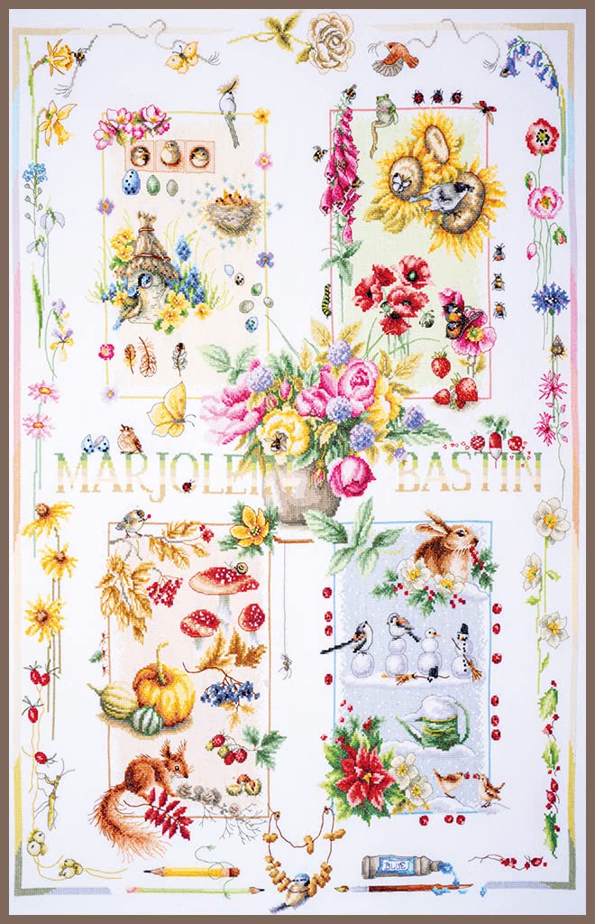 Lanarte Cross Stitch Set, Multicoloured, 62x88cm