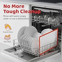 Vista 5 de HOTPOP Esteras de hornear de silicona de 0.75 mm, esteras de silicona antiadherentes para macarons - Lámina de silicona para bandejas de hornear