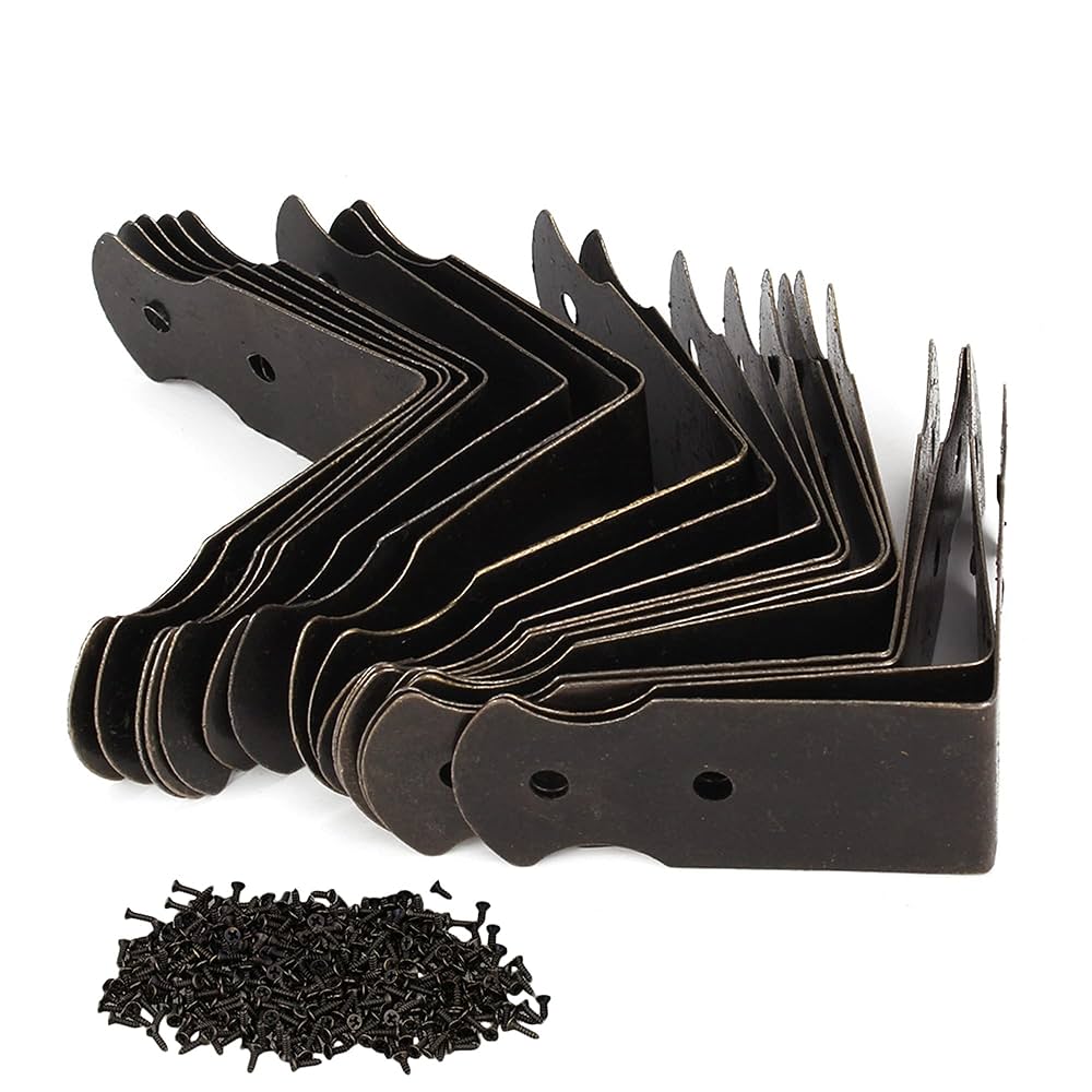 Aazon.co: 8 Pcs Bronze Corner Protectors Decorative Safety Guards Etal Covers Vintage Right