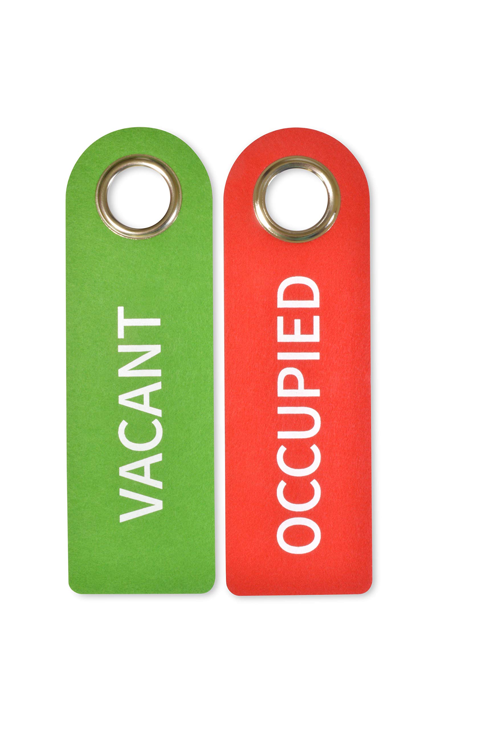 5 x 2 VACANT/OKUPIED znaki na klamkę do drzwi - każde 27 x 8,5 x 0,5 cm - Metalowy pierścień ochronny implmentowany dla trwałości - Wykonany z wodoodpornego filcu poli-filcowego - Duży, czytelny tekst Niemcy