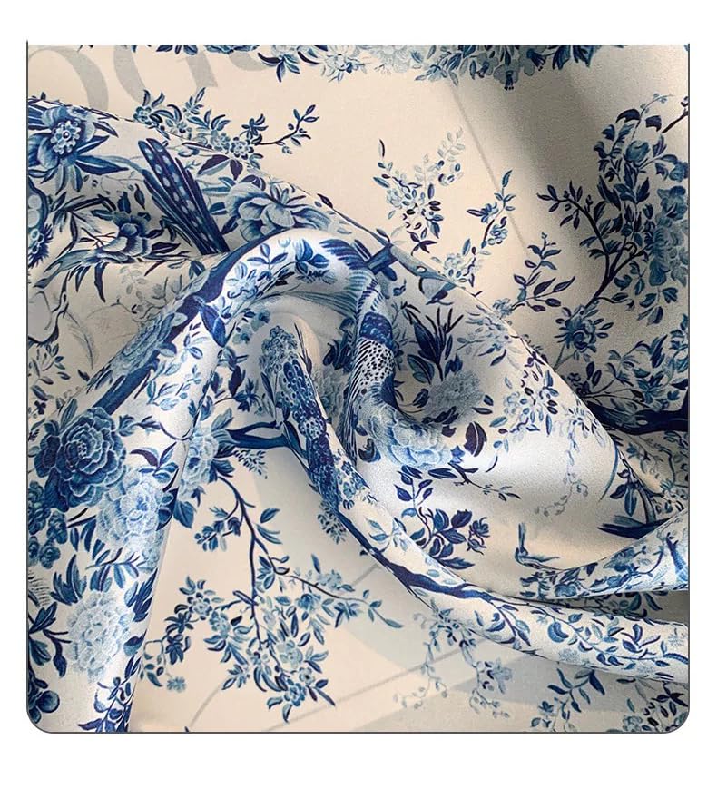 Image of ANDANTINO 100% Mulberry Silk Scarf -21 inch Square Neckerchief with Gift Packed