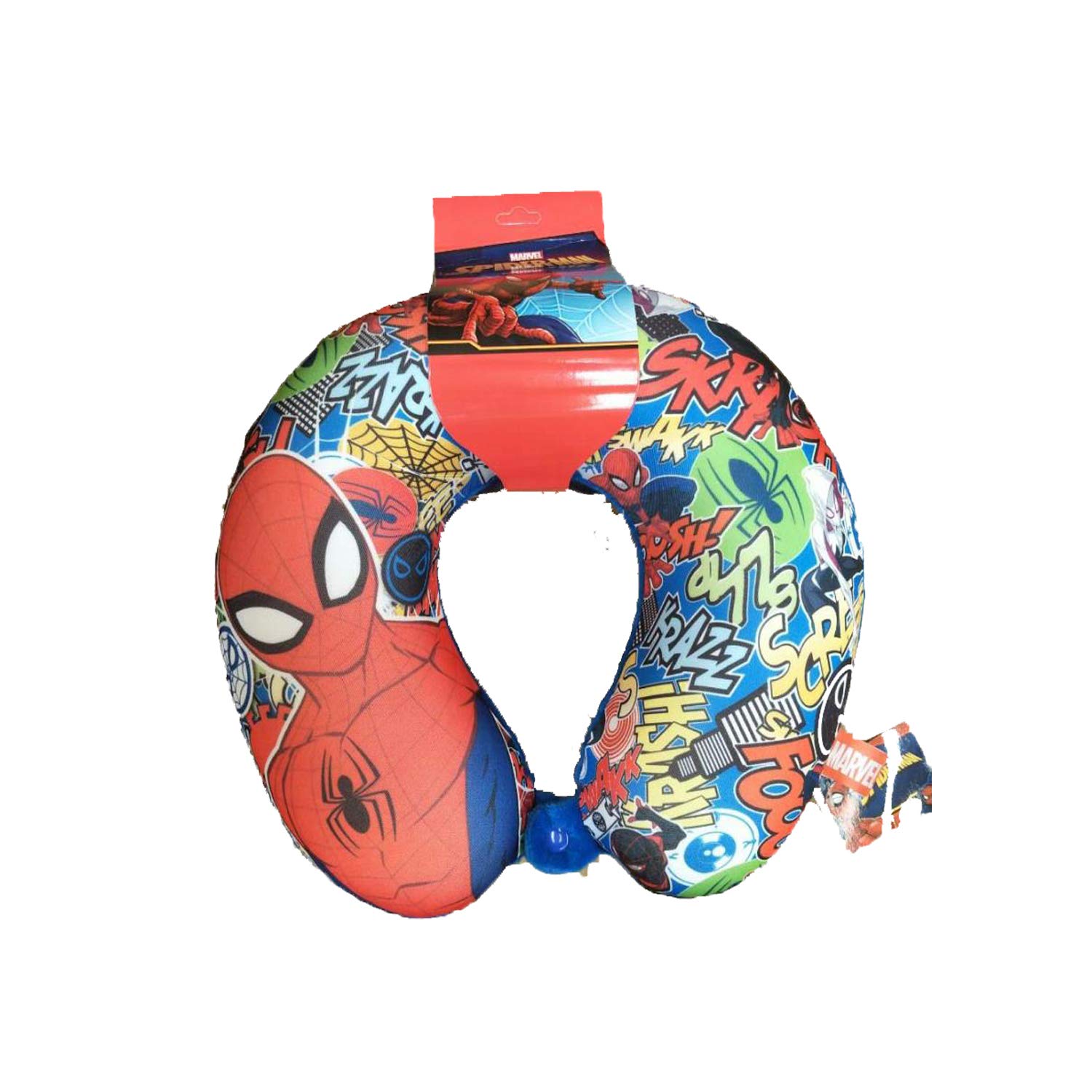 Canvas Multicolour Spiderman Character Neck U Type Pillow Cushion-image-37