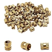 Vista 29 de Tuercas moleteadas de rosca hembra M3x3mm, 200 piezas Hx4mm OD latón roscado inserción tuercas de inserción hidráulica soldada junta junta surtido