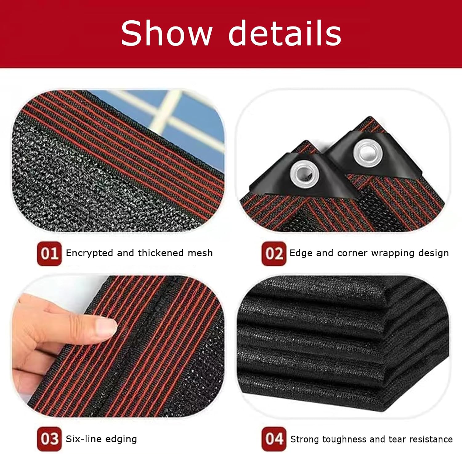 Shade Cloth ， Shade Net，Shade cloth，shade canopy，shade cloth for garden，Sunblock Shade Cloth Net Mesh Tarp,Heat Insulation Shade Netting,Greenhouse Shading Net,Sunshade Net,Sunscreen Net, ((3.3x26ft)