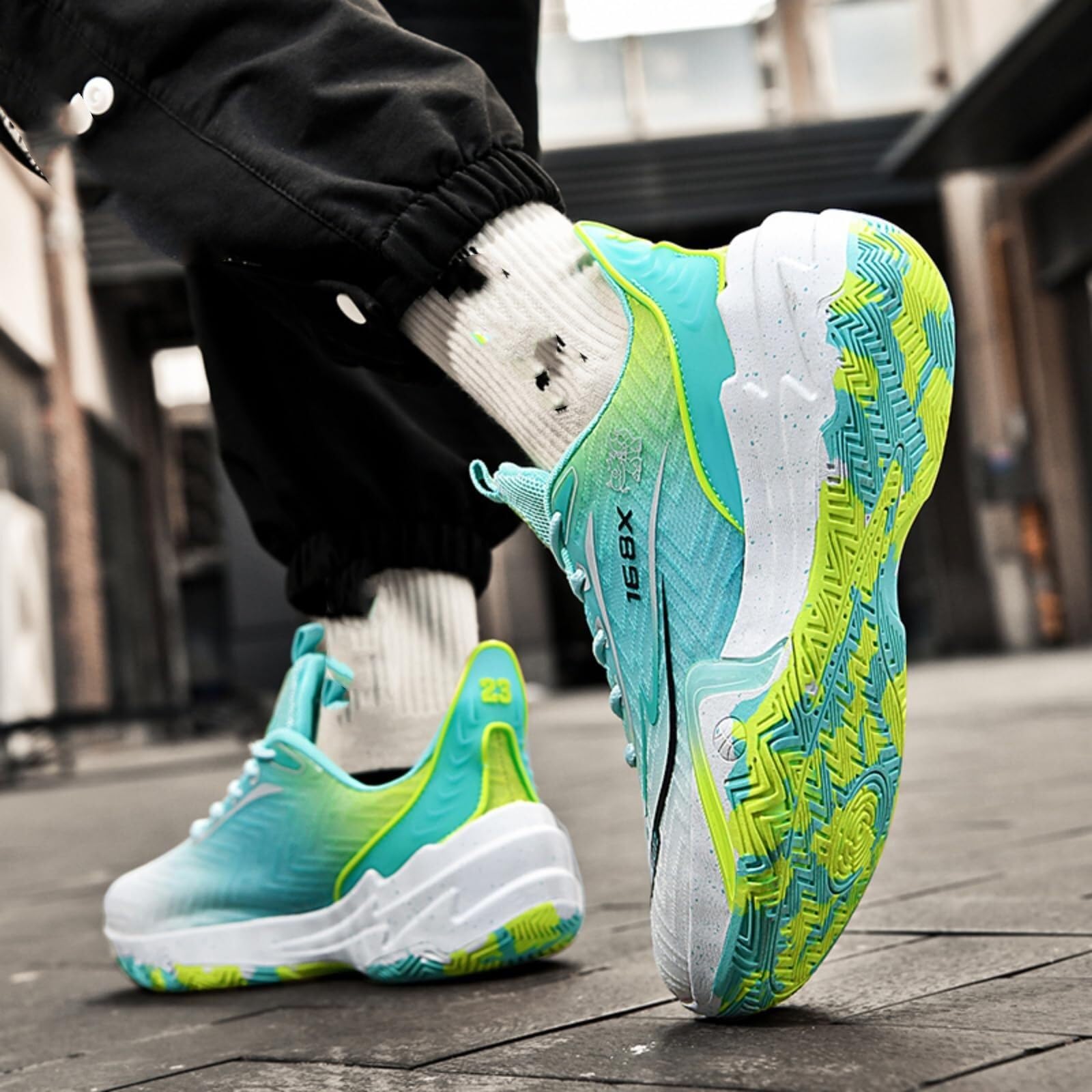 Unisex 2-Tone Buty koszykówka Oddychające In/Out Trening młodzież