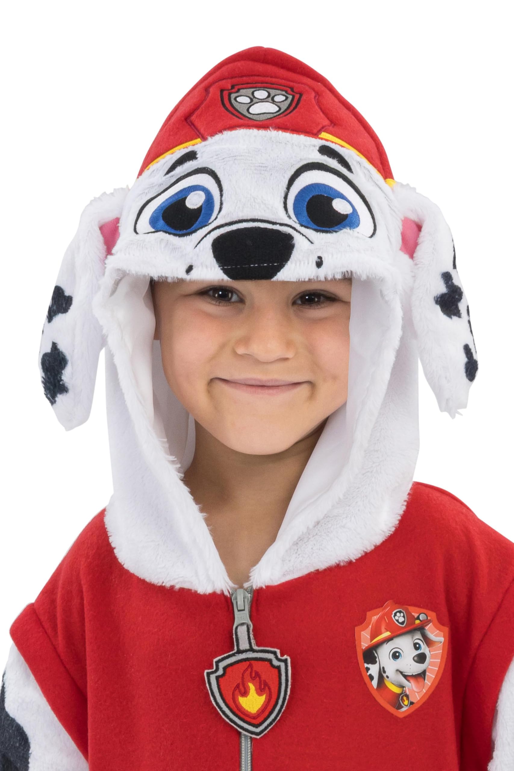 Chaks - kombinezon dla dzieci Marshall, puszysty onesie | Oficjalny kombinezon Paw Patrol z kapturem i uszami, kostium i strój na co dzień oraz na karnawał
