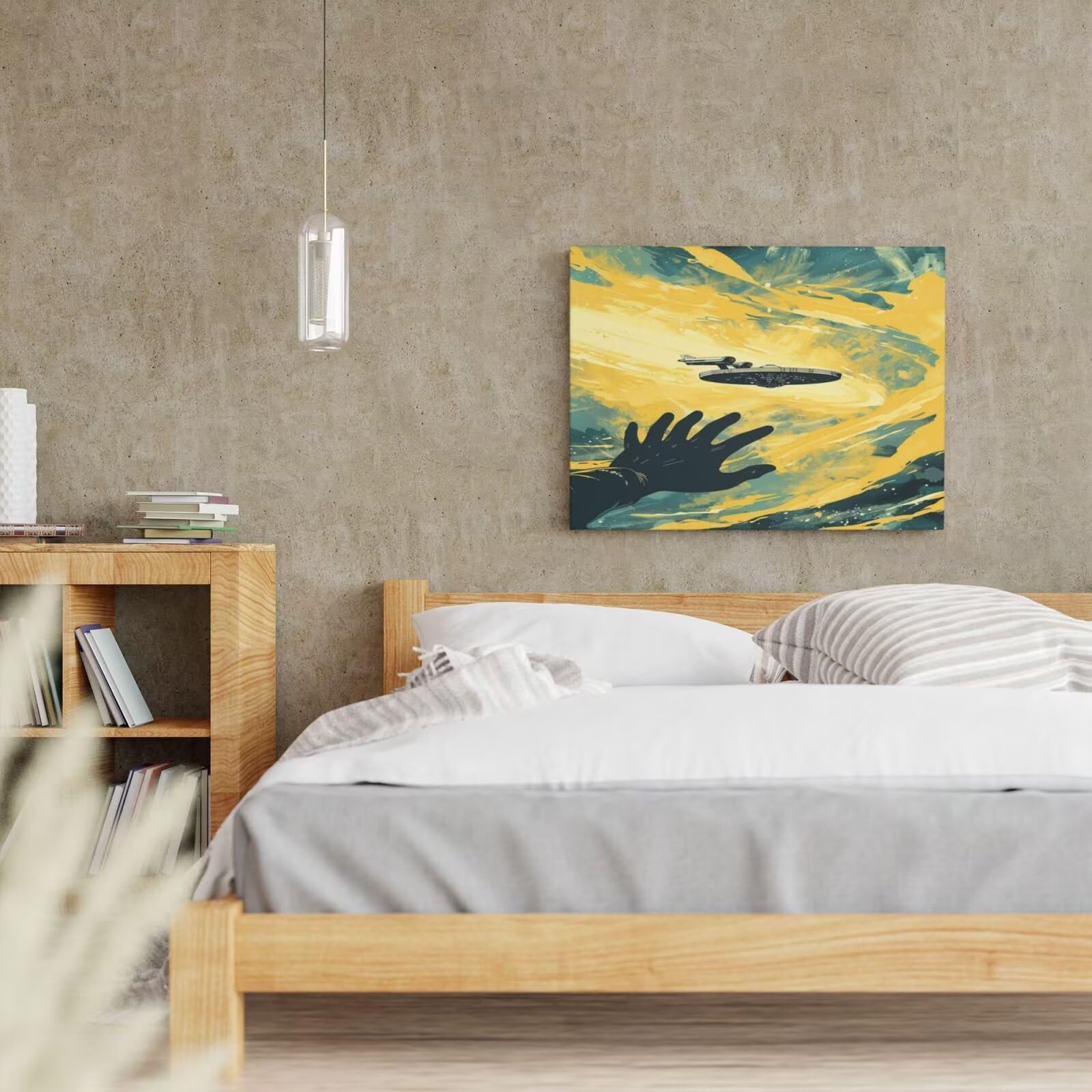 Kit per pittura con numeri per adulti, pittura spaziale con numeri per principianti, pittura acrilica con 6 pennelli, pittura ad olio per decorazione da parete (100 x 75 cm, senza cornice) MK26