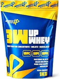 Whey Protein 3W 100% 24g De Proteína/Dose (30g) Baixo Carboidrato Sem Glúten - Muscle Up Nutrition (1kg, Leitinho)