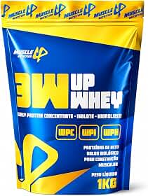 Whey Protein 3W 100% 24g De Proteína/Dose (30g) Baixo Carboidrato Sem Glúten - Muscle Up Nutrition (1kg, Leitinho)