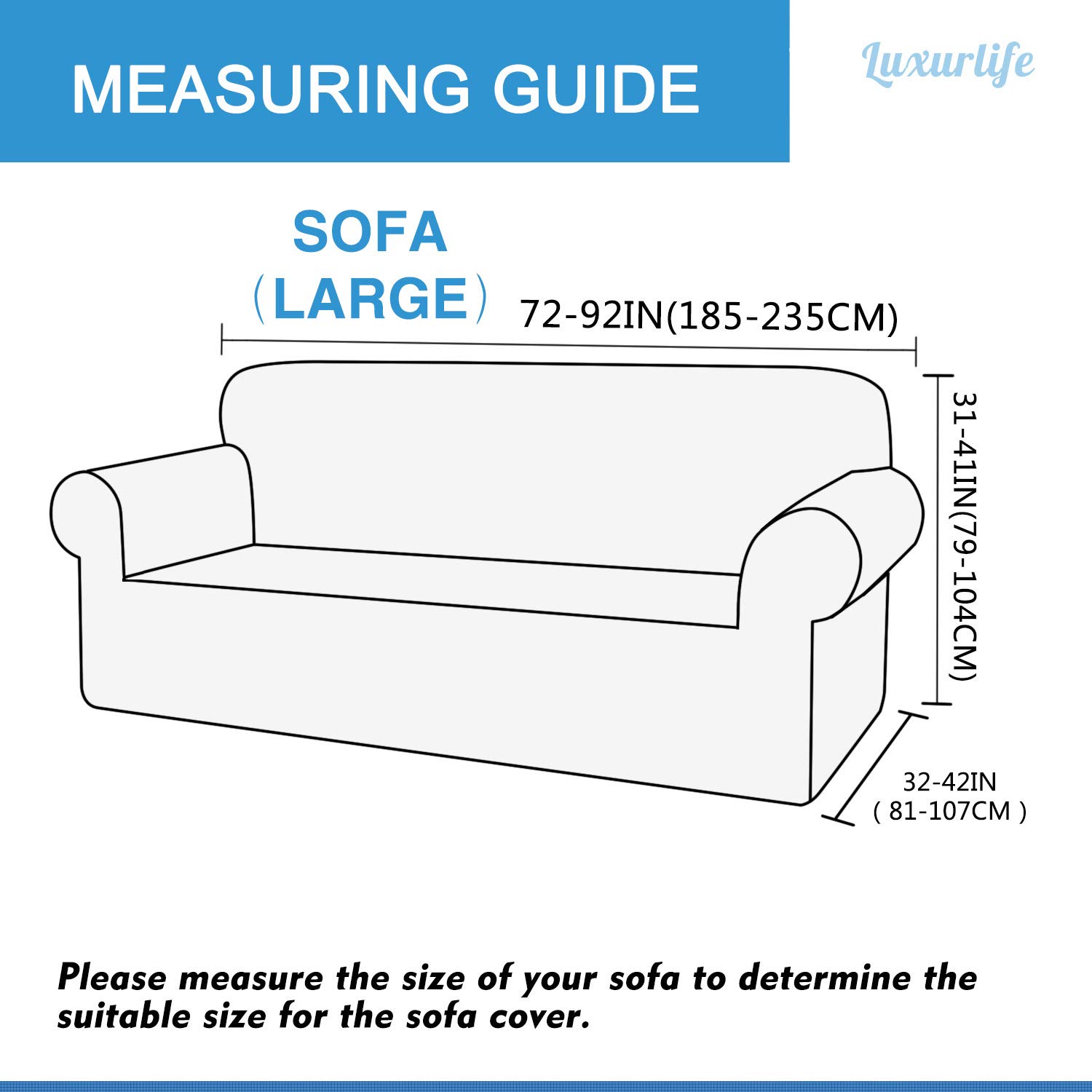 Luxurlife Super Stretch Sofa Covers Stylish Couch Covers for 3 Cushion Couch eBay