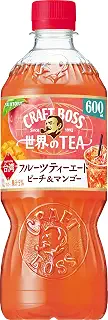 サントリー ボス BOSS クラフトボス フルーツティーエード 紅茶 世界のTEA 600ml×24本