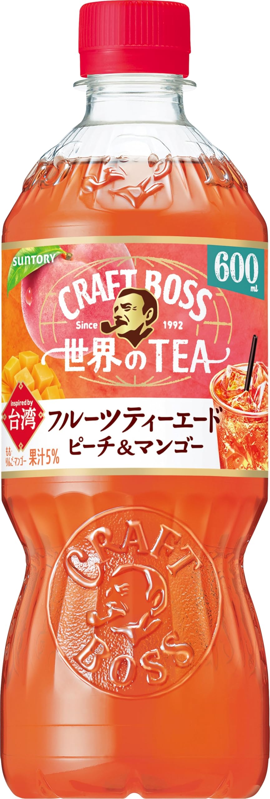 サントリー ボス BOSS クラフトボス フルーツティーエード 紅茶 世界のTEA 600ml×24本商品画像