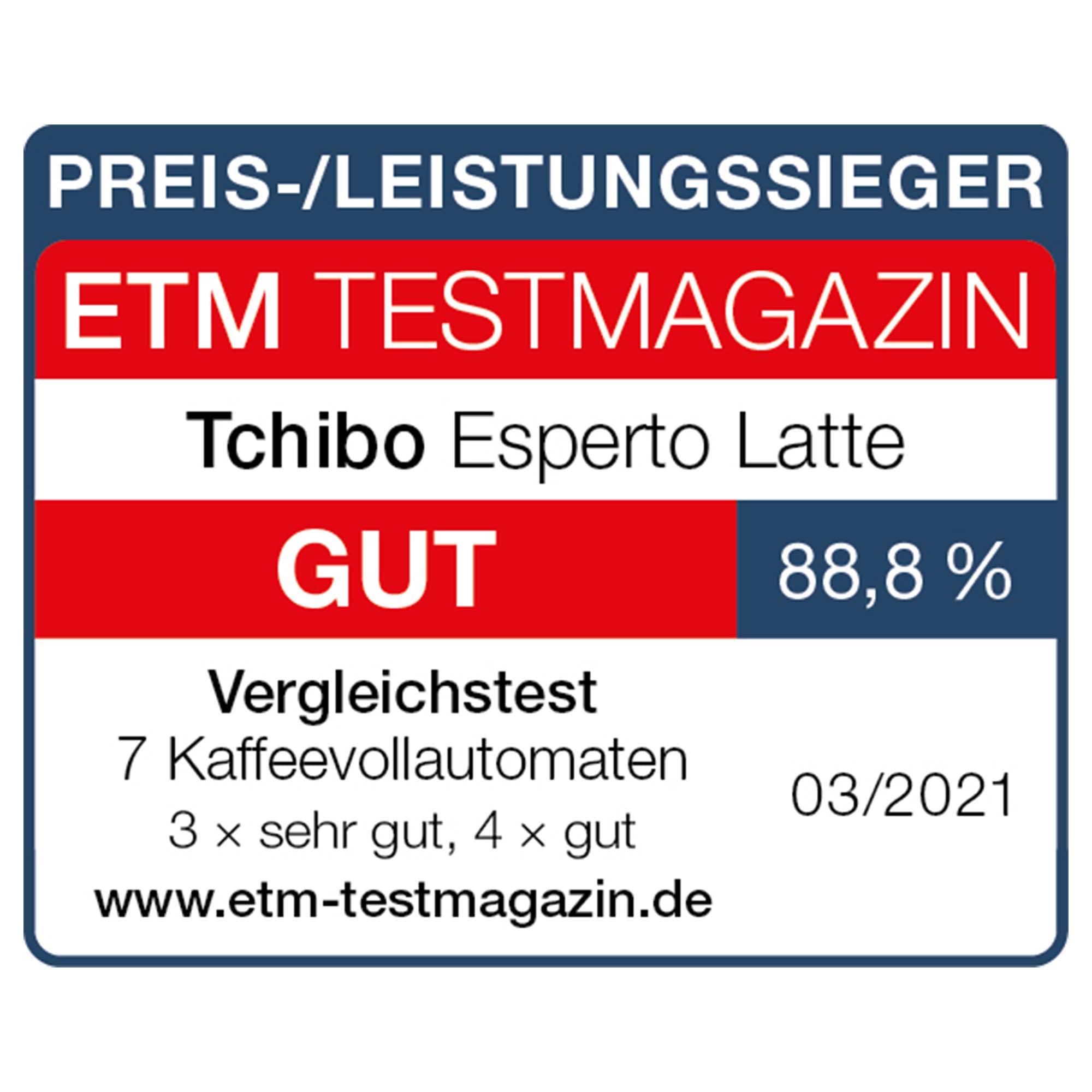 Tchibo Kaffeevollautomat Esperto Latte mit Milchaufschäumfunktion für Caffè Crema, Espresso und Milchspezialitäten, Anthrazit - INKLUSIVE Kaffeeprobierset GRATIS