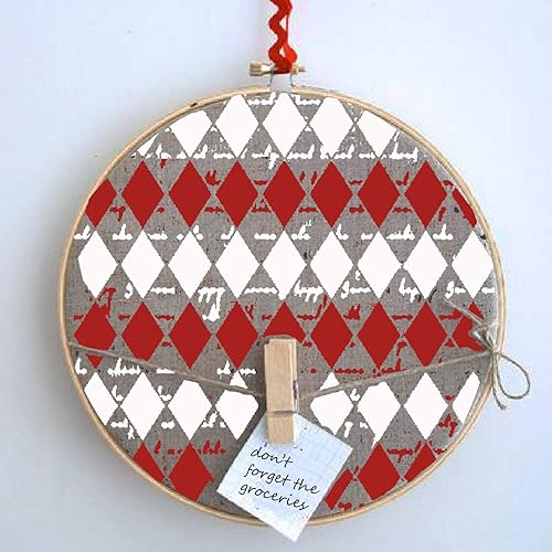 Miniatura 2 de CrafTreat Plantillas de pared reutilizables de arlequín para pintar patrones grandes, escritura de arlequín, 12 x 12 pulgadas, plantillas de arte y