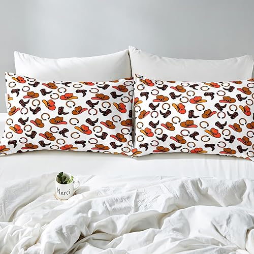 Miniatura 5 de Juego de ropa de cama occidental, regalos de vaquero para mujeres, botas de vaquero, funda de edredón de sombrero de vaquero, funda de edredón en