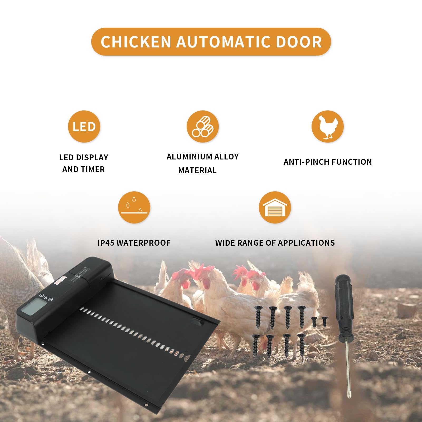 Automatic Chicken Coop Door, Electric Chicken Coop Door, Auto - View #10
