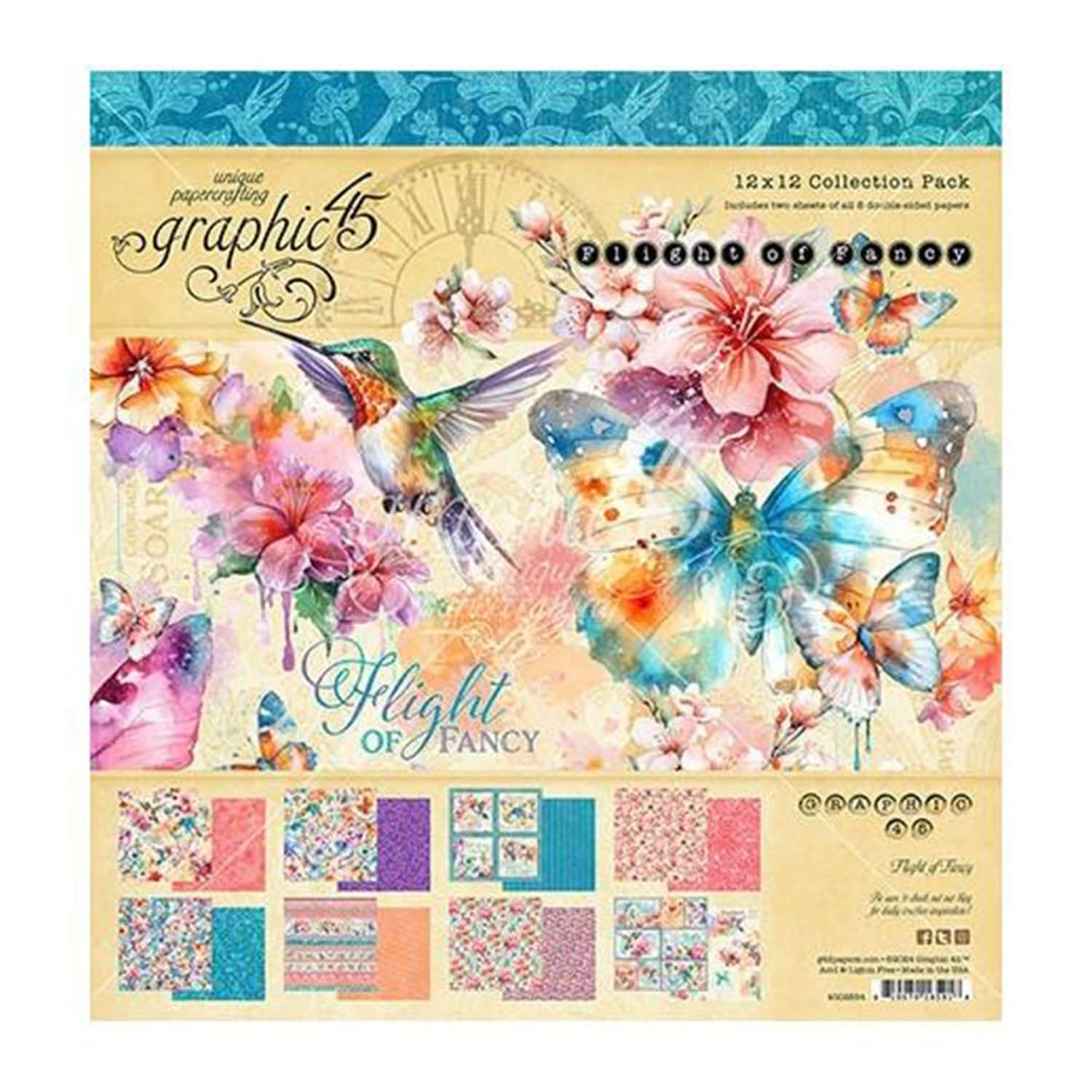 Graphic 45 Café Parisian - Designer’s Pack with 12x12