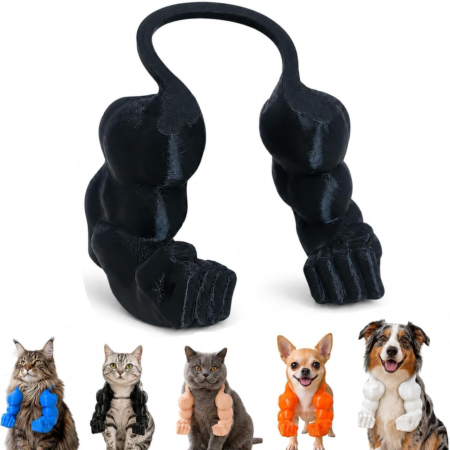 Cat Muscle Arms Costume，Black：S