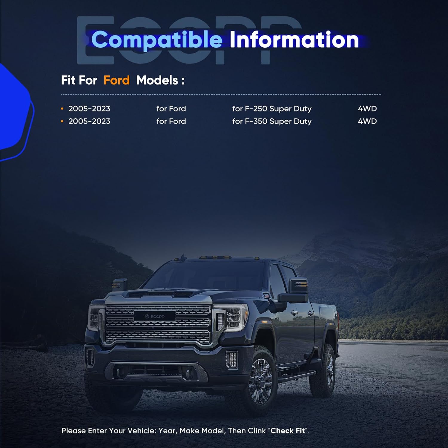 ECCPP 3.5" Front Leveling Kit for 2005-2024 for Ford for F250 / for F350 Super Duty Coil Spring Lift Spacers 4WD