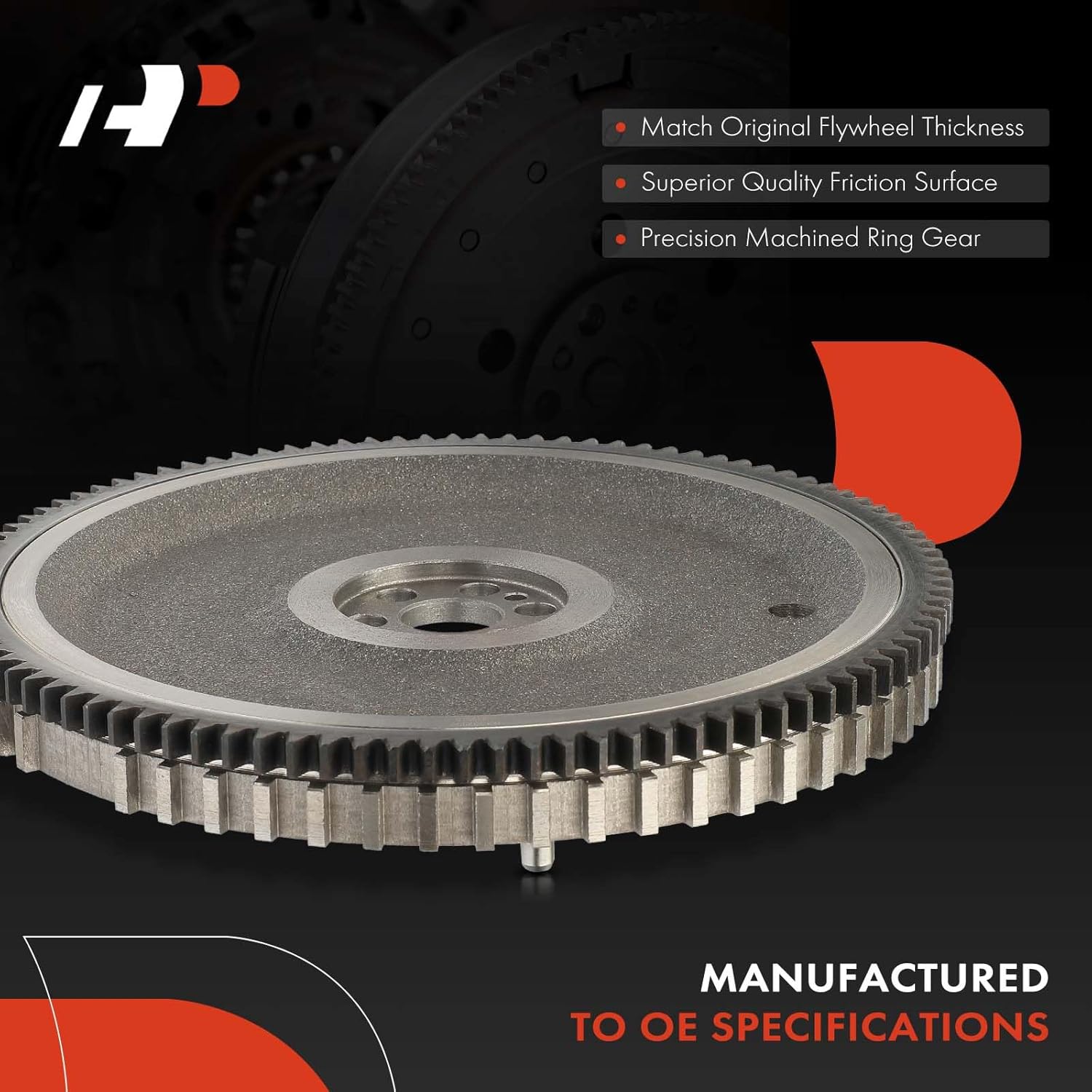 A-Premium Clutch Flywheel Compatible with Chevrolet Spark 2013 2014 2015 1.2L, Manual Transmission, 6 Bolt Holes, 99 Teeth, Replace# 25180845