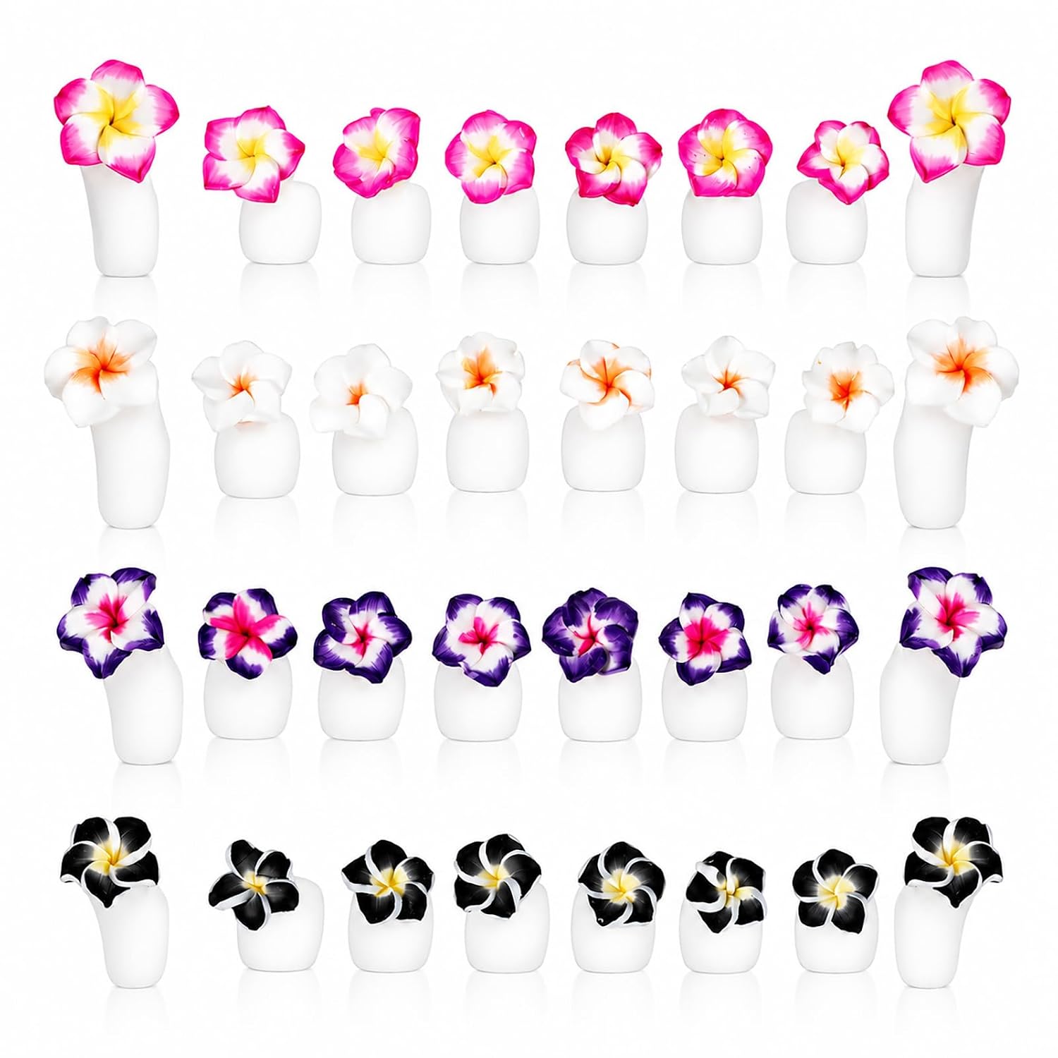 32 Pcs Toe Separators for Pedicure, Silicone Flower Toe Spacers Toes Dividers Nail Polish Art Tools Toes Stretcher for Nail