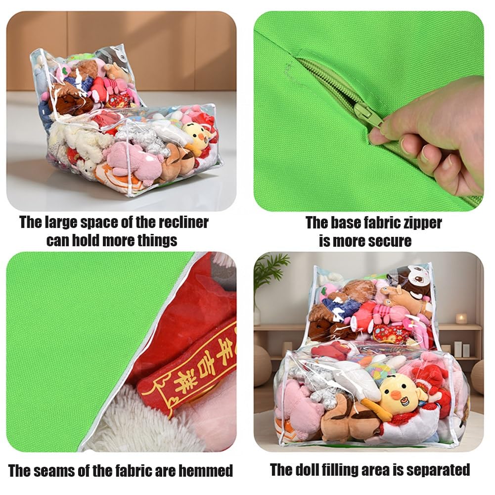 Sac De Rangement Pour Peluches PVC Transparent Avec Fermeture Clair Pour Organiser Les Chambres D Enfants