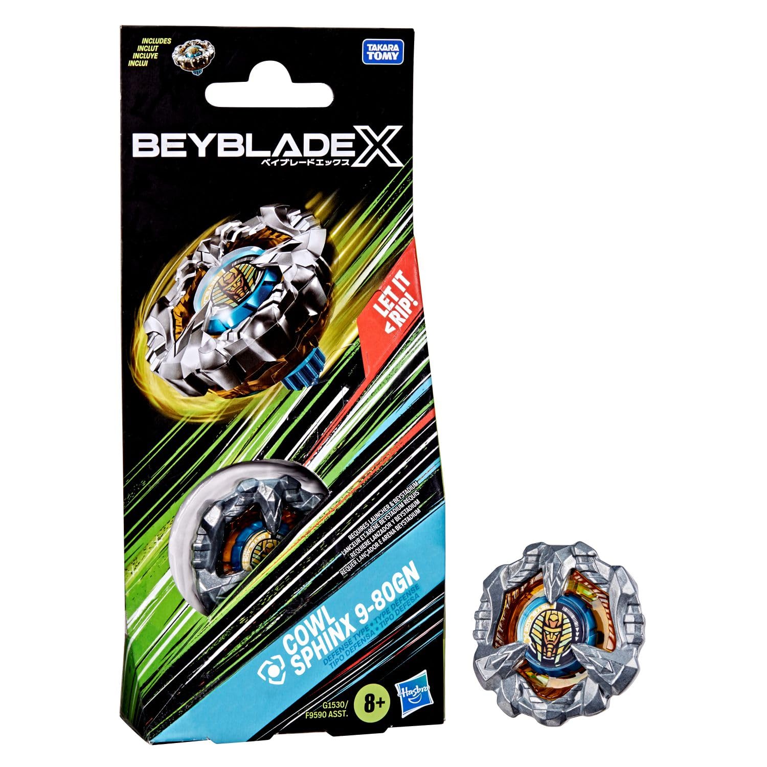 Beyblade X Cowl Sphinx 9-80GN Booster Pack : Amazon.com.br