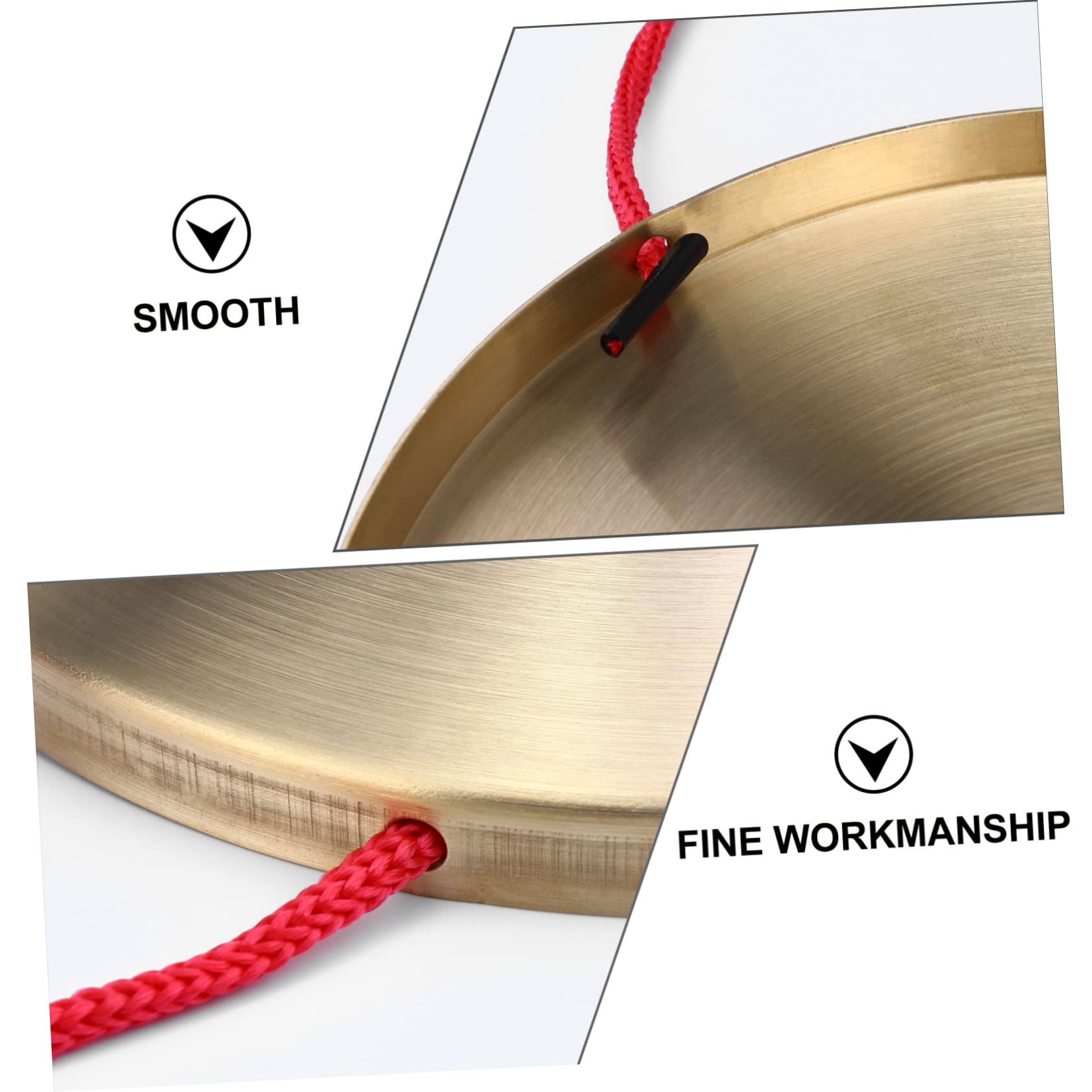 Amazon | NOLITOY 銅製ゴング ハンドゴング オペラ用打楽器 と