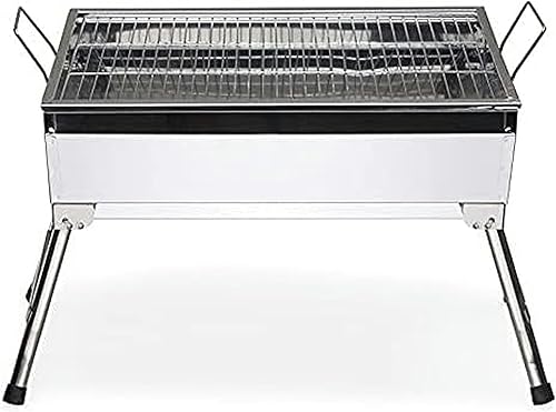 Miniatura 2 de Parrilla de carbón portátil para barbacoa de carbón para exteriores, parrilla de acero inoxidable, portátil, para exteriores, parrilla plegable