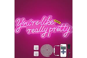 VEVOR LED Neon Light Signs - 27.5"x12" Pink Beauty Enhancer