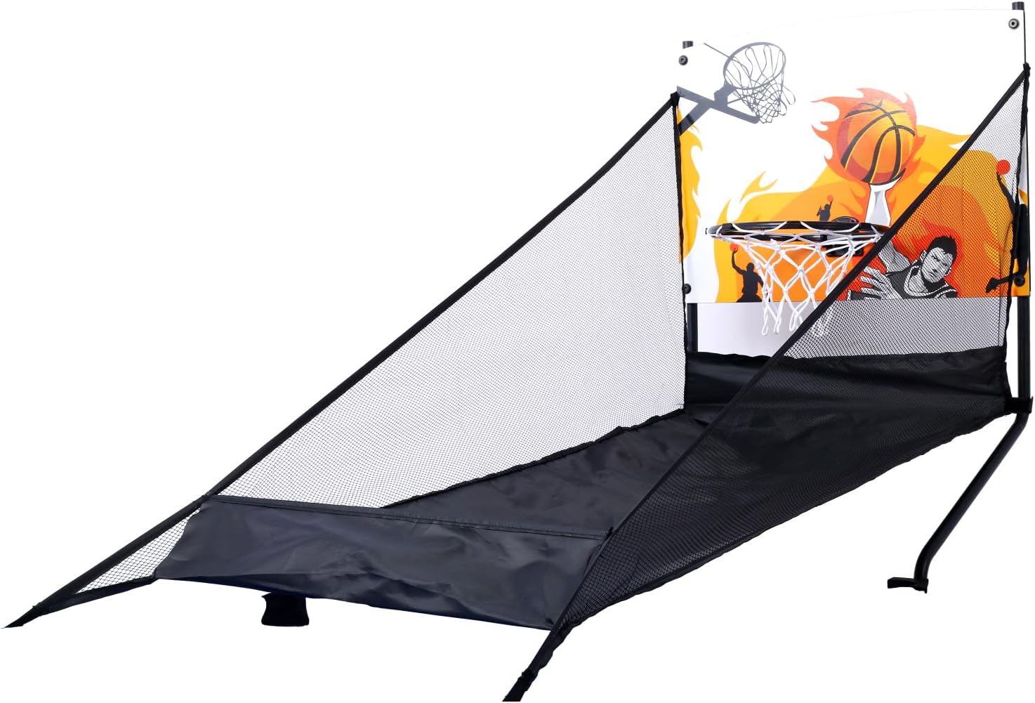 5-in-1 Multi-Game Table Billiards, Push Hockey, Foosball, Ping Pong, and Basketball Black/red Versatility Home Practice Family-Friendly
