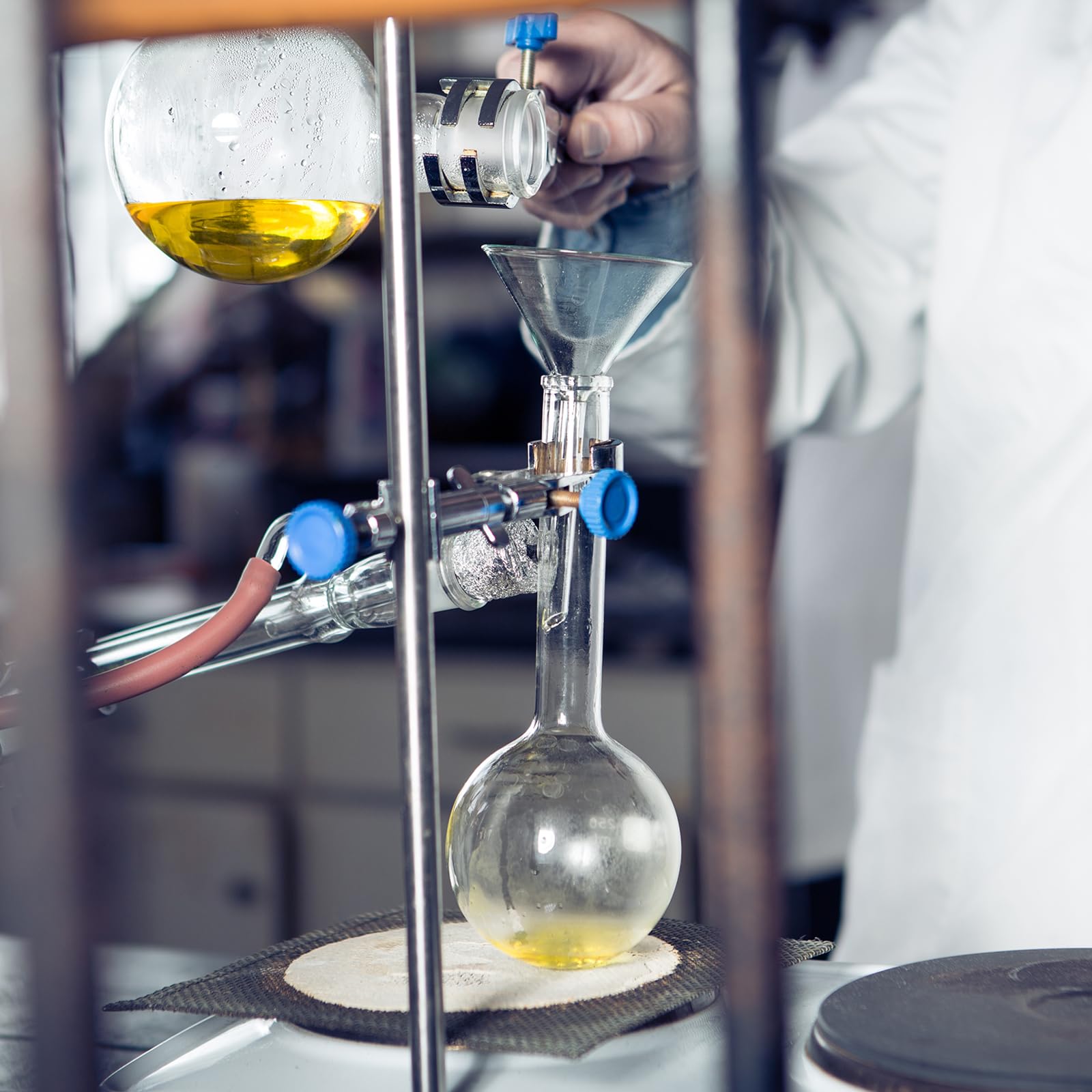 PATIKIL Adattatore Riduttore In Vetro Borosilicato, 2 Pezzi Da Giunto Esterno 24/40 A Giunto Interno 45/50 Adattatore Di Collegamento Parti Per Distillazione Per Attrezzature, Stile 10