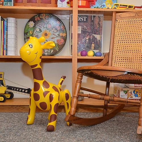 Miniatura 5 de Merrimax - Lindo juguete inflable de animales para niños - Decoraciones de cumpleaños de animales de granja, decoraciones de fiesta temática de