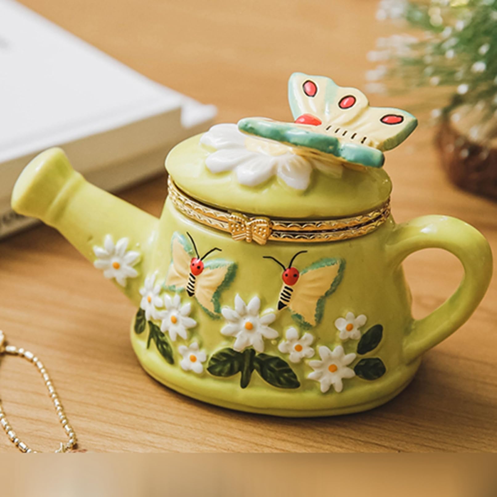 陶磁器製 女性像 アクセサリーケース 陶磁器製 女性像 アクセサリーケース