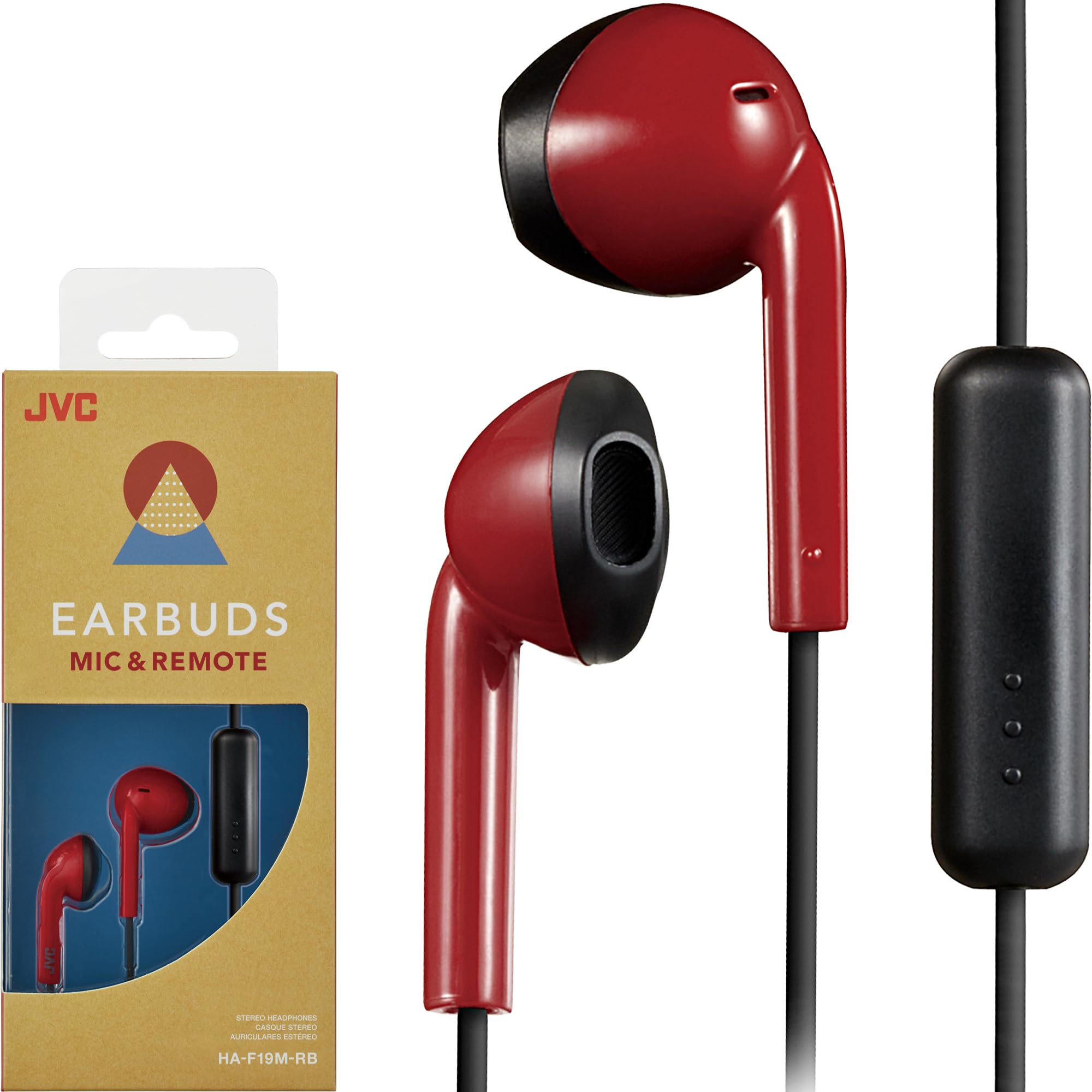 Amazon.com: JVC Red and Black Sweat and Splash Proof Retro Earbuds