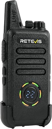 Miniatura 11 de Retevis RT22S Radios de 2 vías recargables, walkie talkies de largo alcance con auricular y micrófono, pantalla de canal, señal de señal, radio