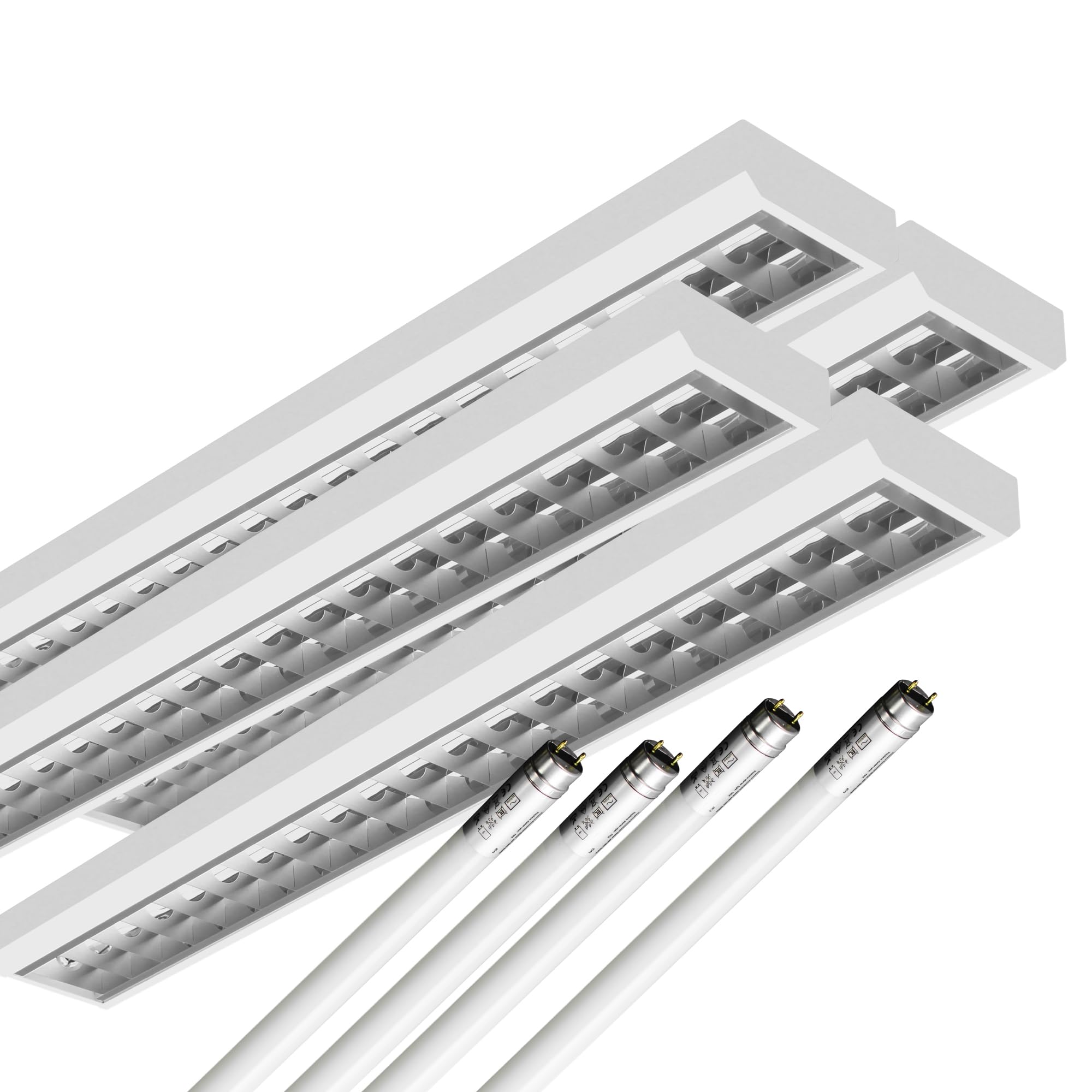 LED Rasteranbauleuchte 120cm 15,6W 2500lm 4000K Neutralweiß 160 lm/W Büroleuchte Deckenlampe
