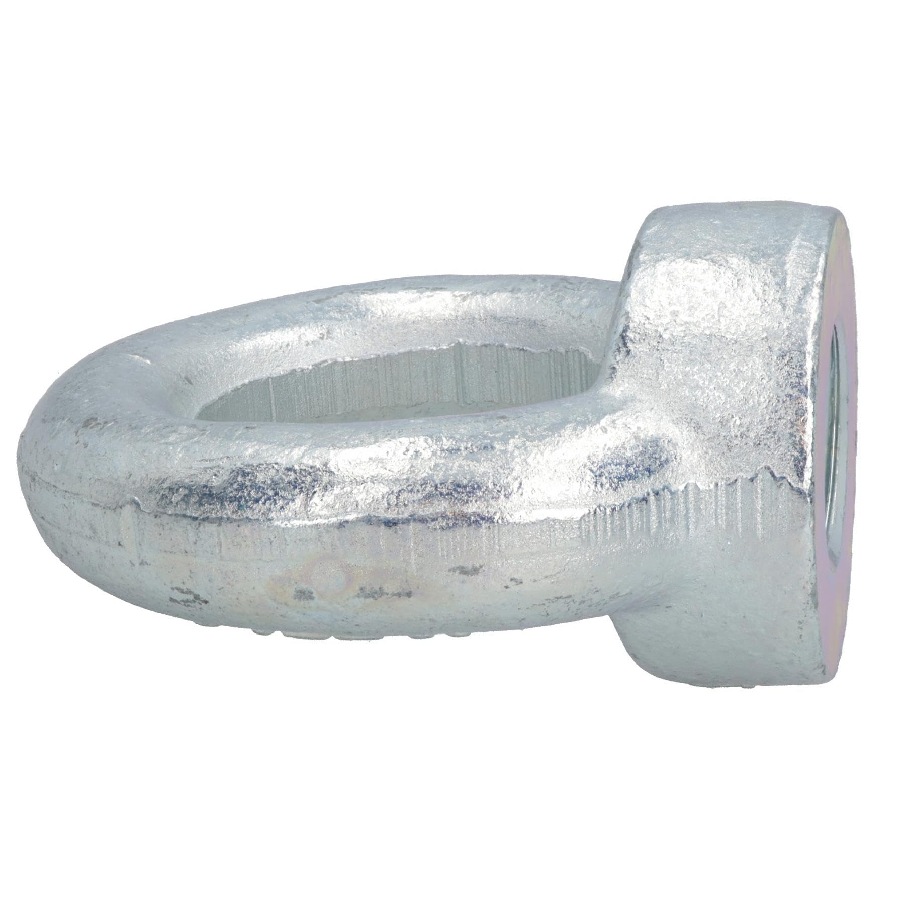 Cierre de tuerca de ojo de elevación de 24 mm, rosca hembra interna, chapado en zinc, 50 mm de diámetro, 4 piezas