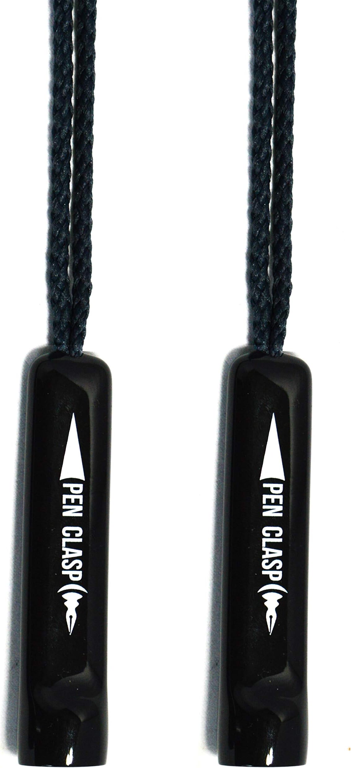 NPGD 2 Black Pen Holders with Lanyard | Holds Pen - Highlighter - Marker - Pencil | Home - Office - School | Made in USA