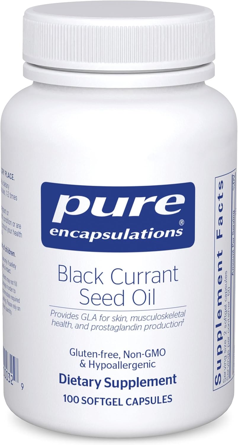 Pure Encapsulations Black Currant Seed Oil | Hypoallergenic Dietary Supplement | 100 Softgel Capsules
