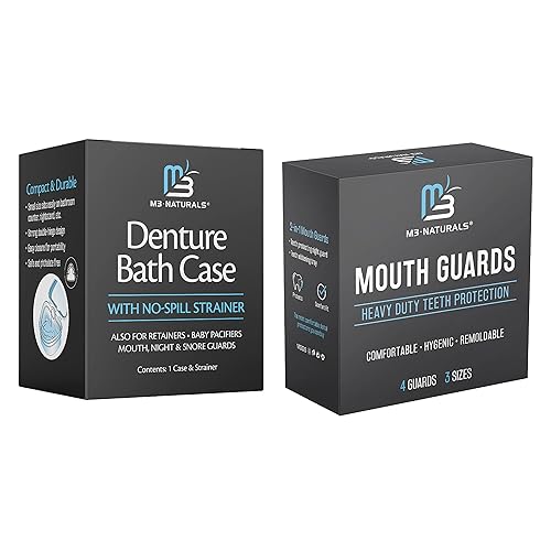 M3 Naturals Estuche de baño para dentaduras postizas con protector bucal disponible en Yaxa Mexico
