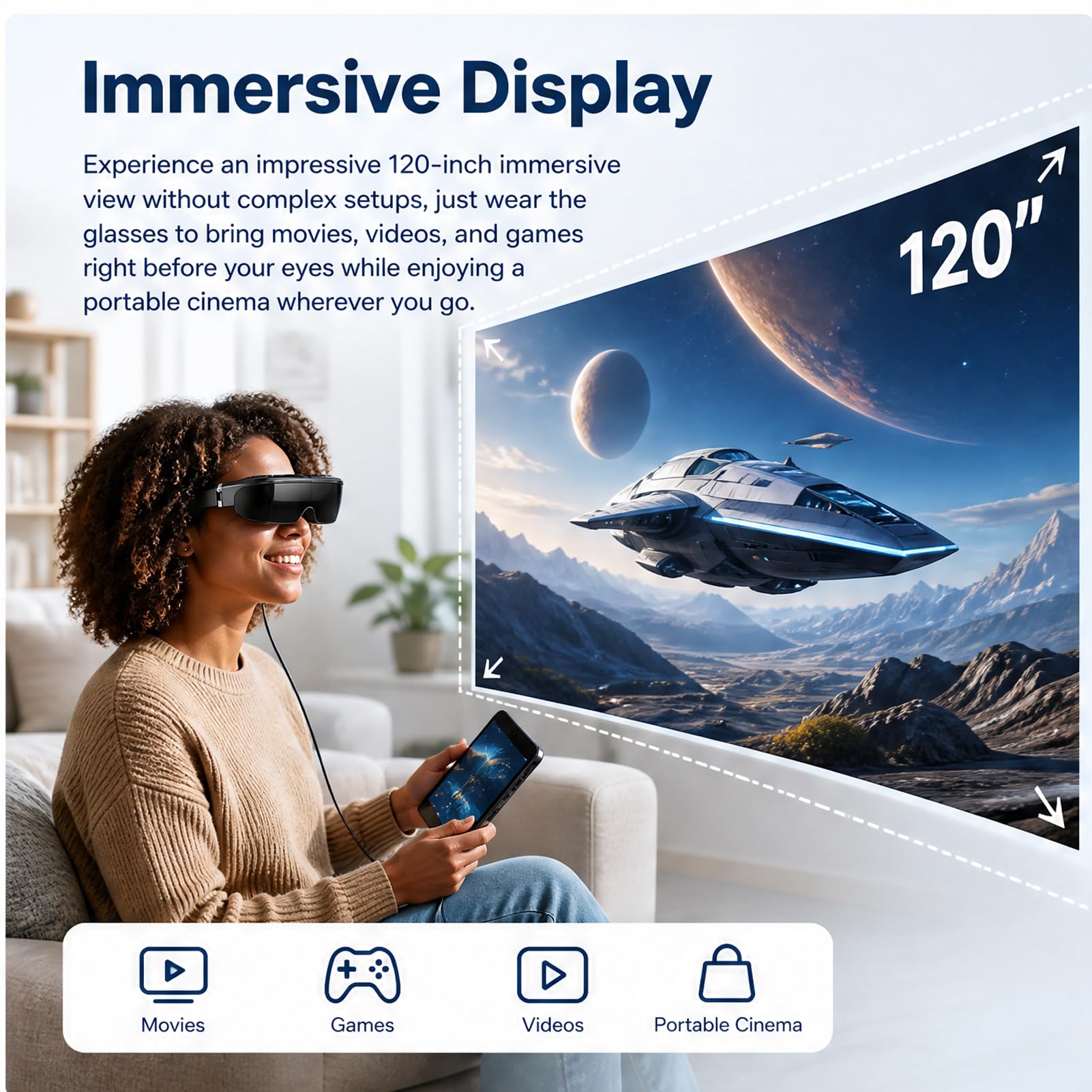Gafas VR, Ergonomía, 2D 3D, Controlador