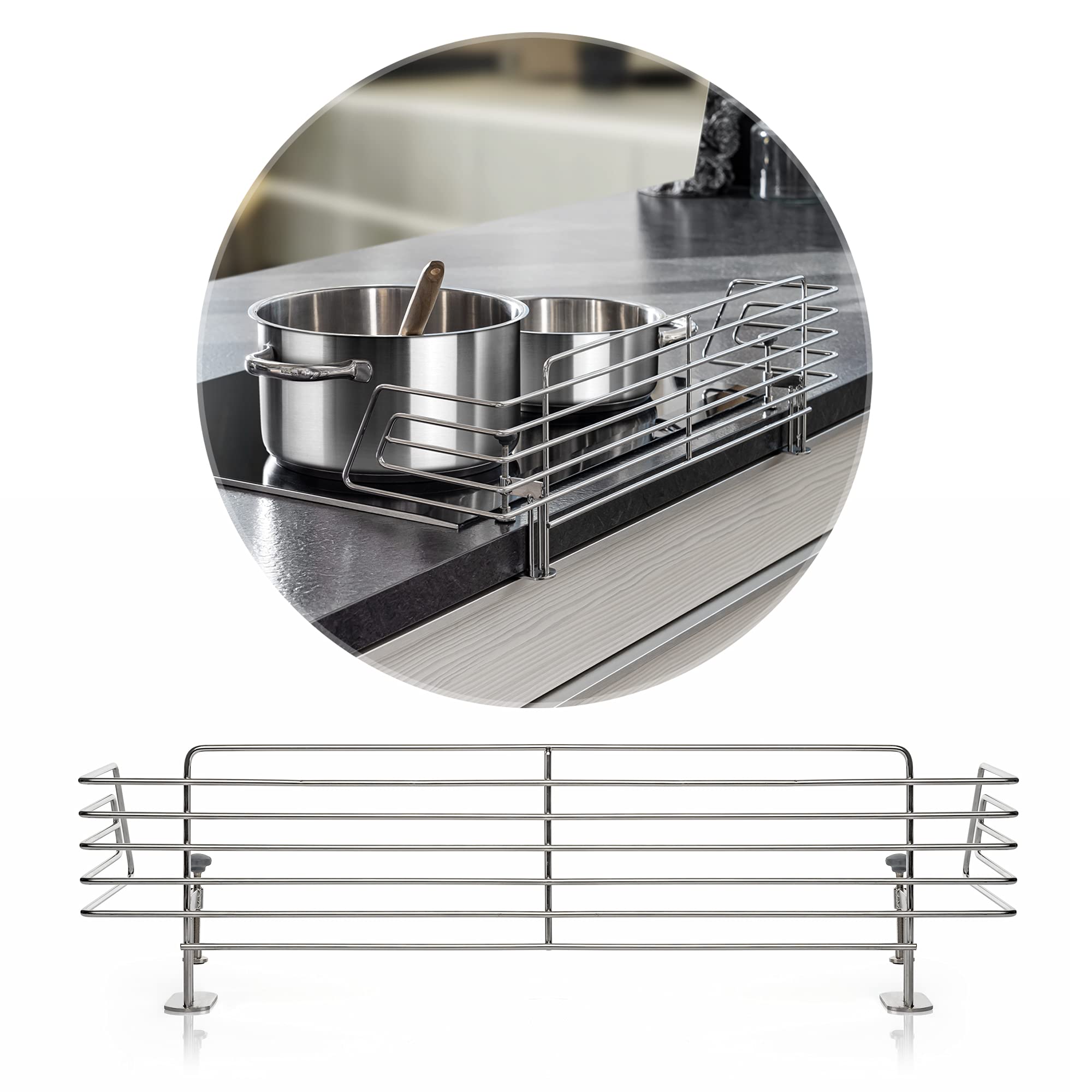 Grille de Protection en Acier Inoxydable pour Cuisinière - Sécurité Optimale