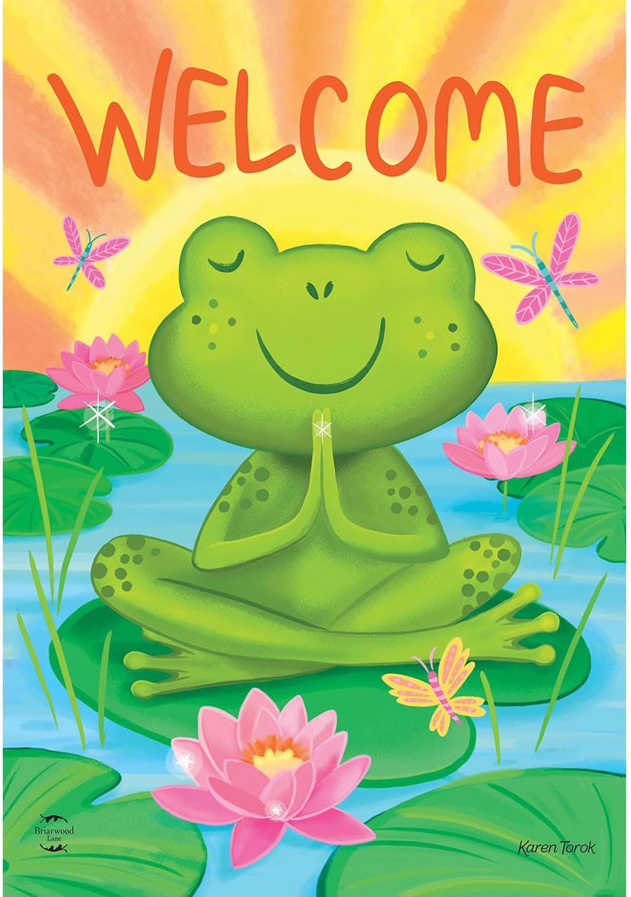 Briarwood Lane Summer Sun Applique House Flag Welcome Sunshine 28" x 40"