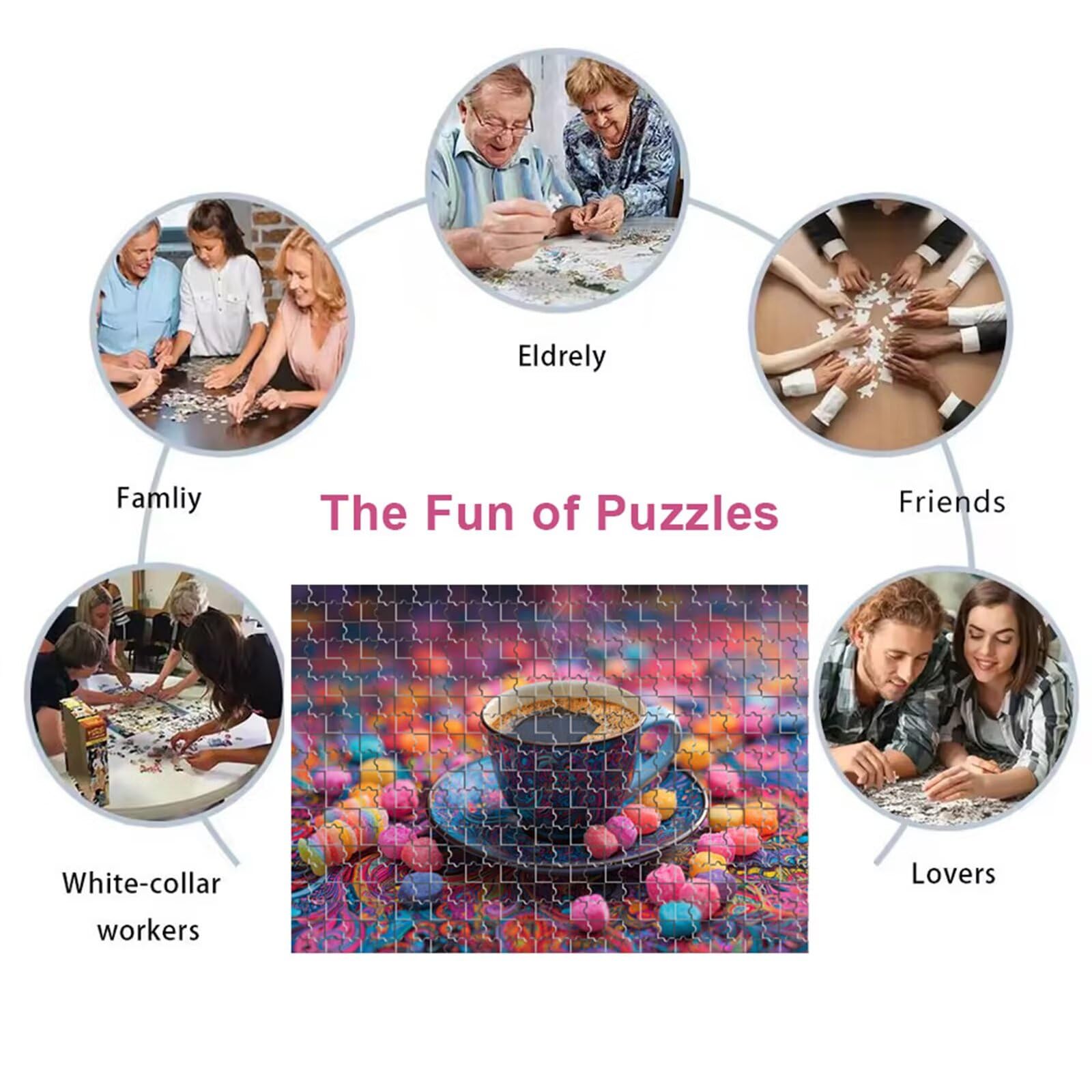 Rompecabezas para Adultos,Casa de Pera de Dibujos Animados Puzzle de 2000 Piezas,Un Divertido y Desafiante para Decorar Toda la Familia para Aficionados a los Puzzles Adultos