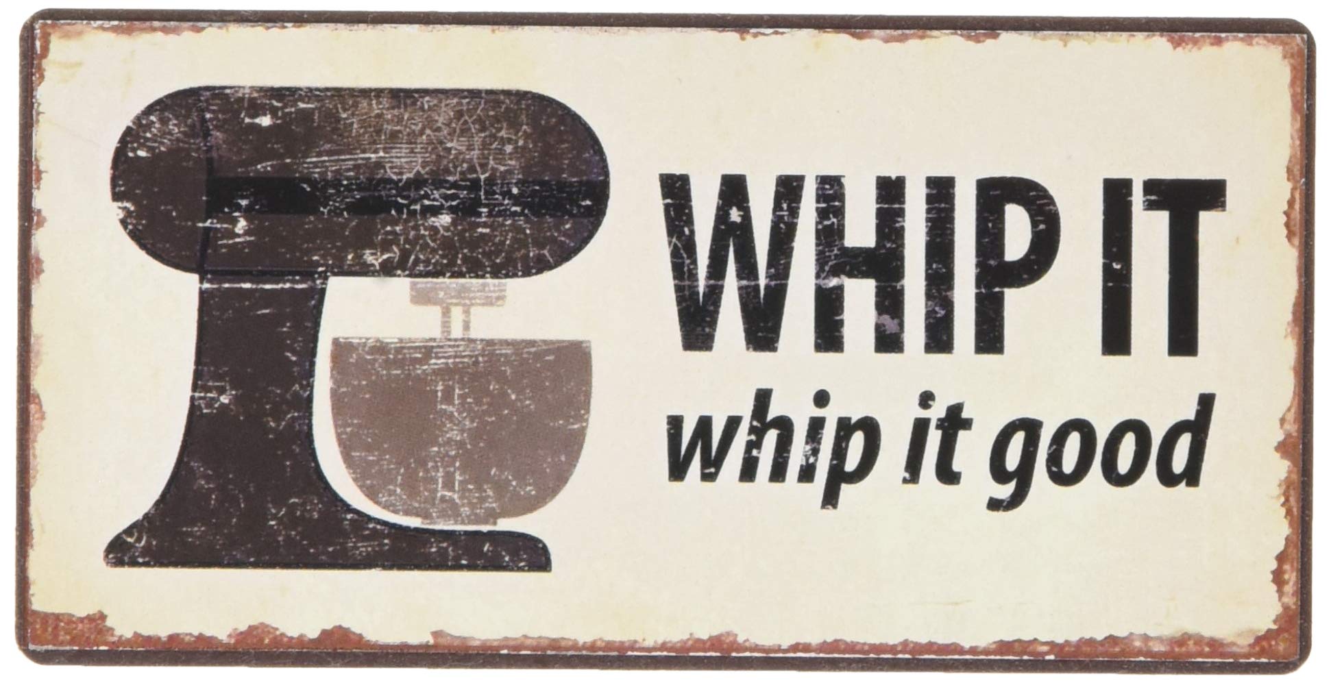 Decorative Fridge Magnet for Home Whip it 5cm x 10cm