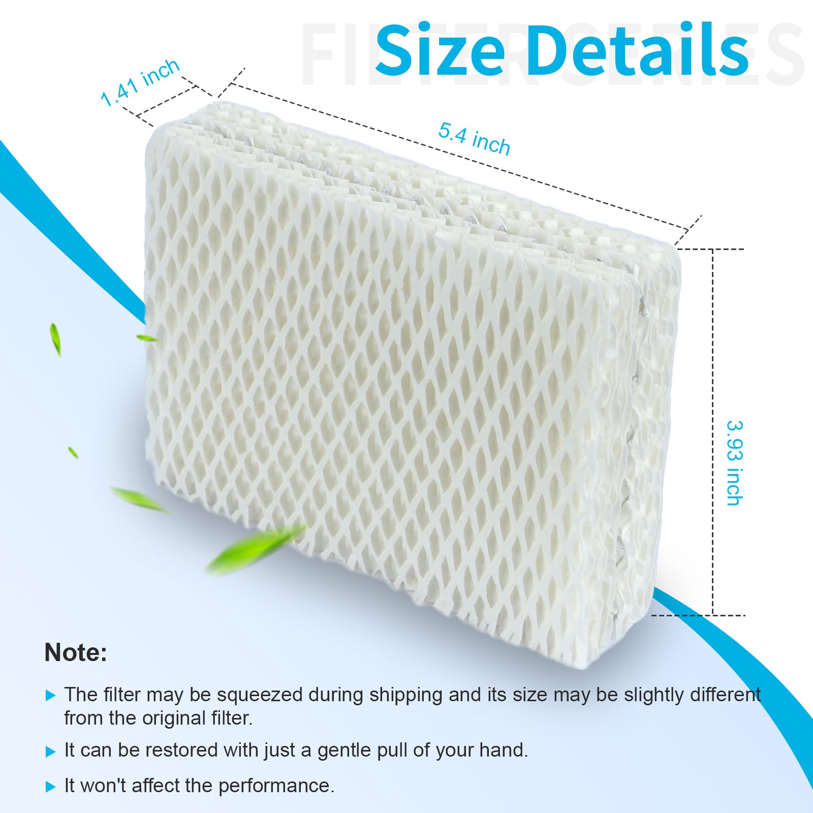 EINDER WF813 Humidifier Filter Replacement for Relion-WF813,RCM832,RCM832N ProCare- PCWF813 PCCM-840 Equate-EQ-2119-UL,EQWF813 Cool Mist Humidifiers Cartridge Filters